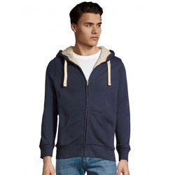 Sherpa fodrad zip-hoodie med eget tryck