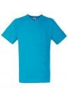 Azure Blue V-Ringad herr t-shirt