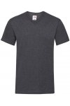 Dark Grey Heather V-Ringad herr t-shirt