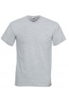 Heather Grey V-Ringad herr t-shirt