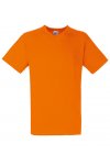 Orange V-Ringad herr t-shirt