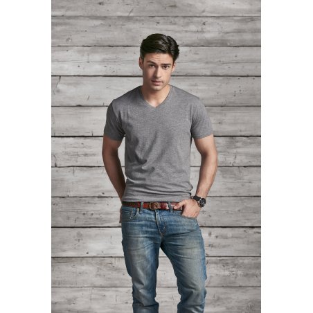 Ekologisk v-ringad t-shirt (upp till 3XL)