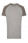 Heather grey lång t-shirt med egen design