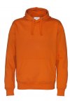 Orange Ekologisk Fairtrade Hoodie Med Eget tryck