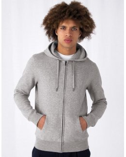 Zip-Hoodie Extra Mjuk Herr med eget tryck (upp till 3XL)