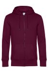 Zip-Hoodie Extra Mjuk Herr - Dark Cherry