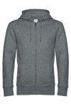 Zip-Hoodie Extra Mjuk Herr - Heather Mid Grey