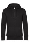 Zip-Hoodie Extra Mjuk Herr - Black Pure
