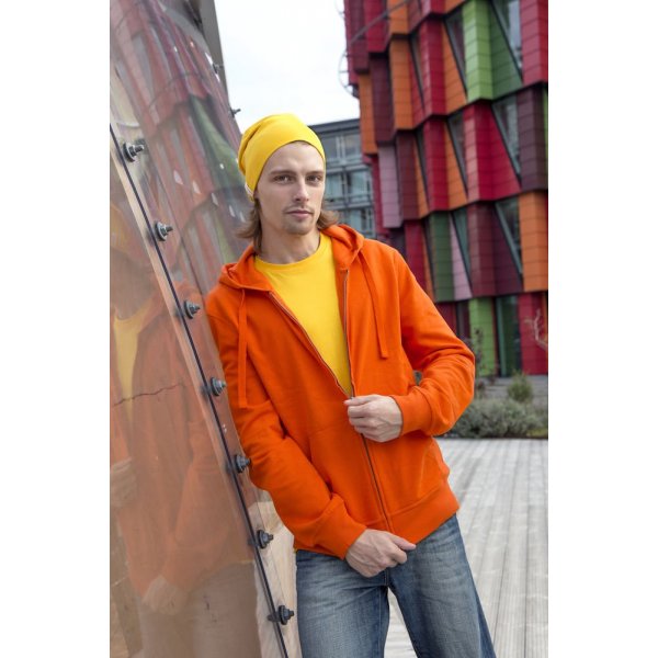 Ekologisk Fairtrade Zip-Hood Med Eget Tryck