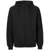 Ekologisk Fairtrade Zip-Hoodie - Black