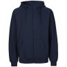 Ekologisk Fairtrade Zip-Hoodie - Navy