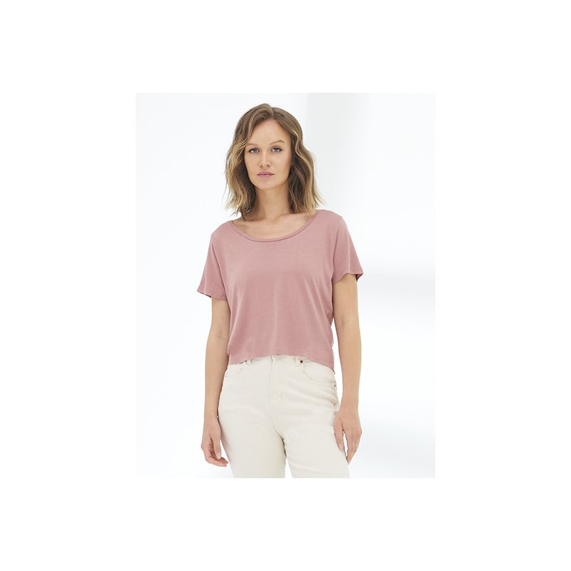 Eco Viscose Top med eget tryck