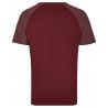 T-Shirt Med Kontrastfärgad Ärm - Burgundy/Heather Burgundy