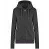 Premium Zip-Hoodie Dam - Dark Grey