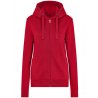 Premium Zip-Hoodie Dam - Red