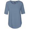Ekologisk T-shirt Halvlång Ärm - Dusty Indigo