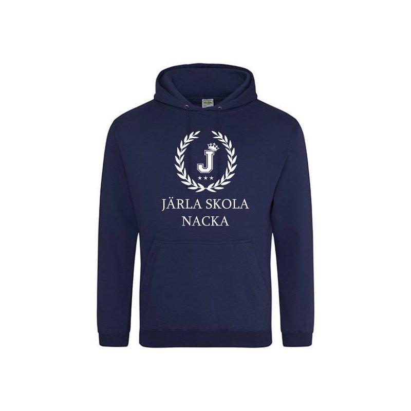Skoltröja Järla Hoodie Marinblå
