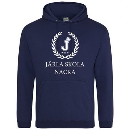 Skoltröja Järla Hoodie Marinblå