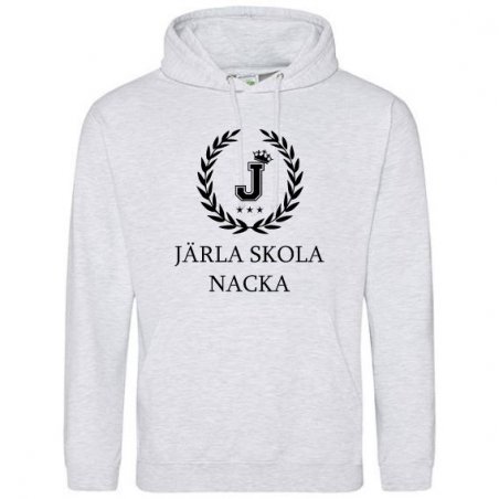Skoltröja Järla Hoodie Askgrå
