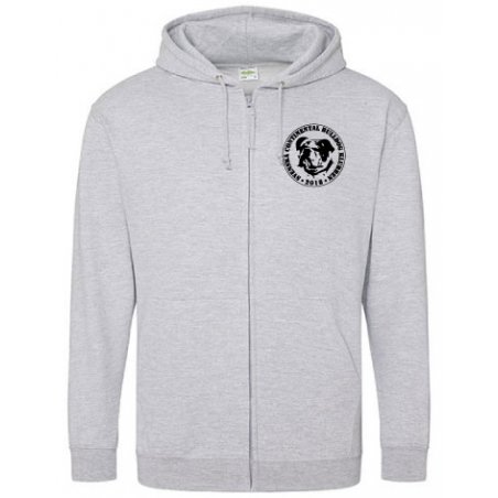 Contintental Bulldog Ziphoodie Gråmelerad