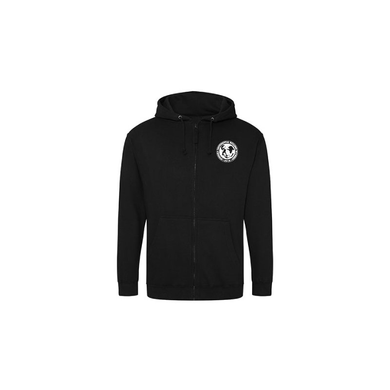 Contintental Bulldog Ziphoodie Svart
