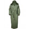 Våffelvävd Badrock Med Huva - Army Green