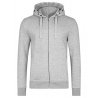 Zip-Hoodie Herr - Grey Melange