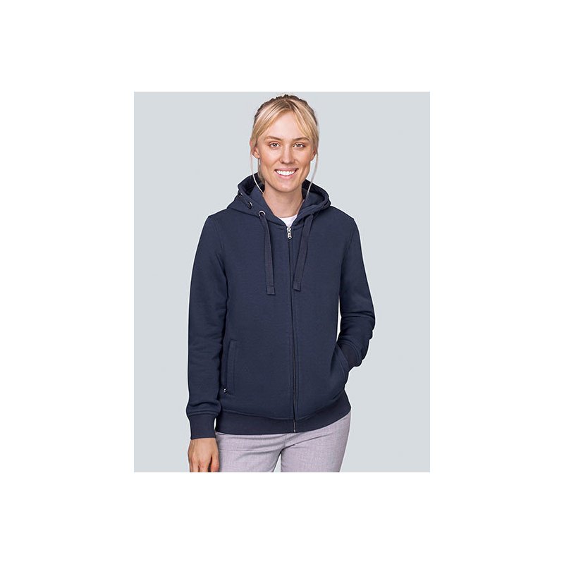 Premium Zip-Hoodie Dam med eget tryck
