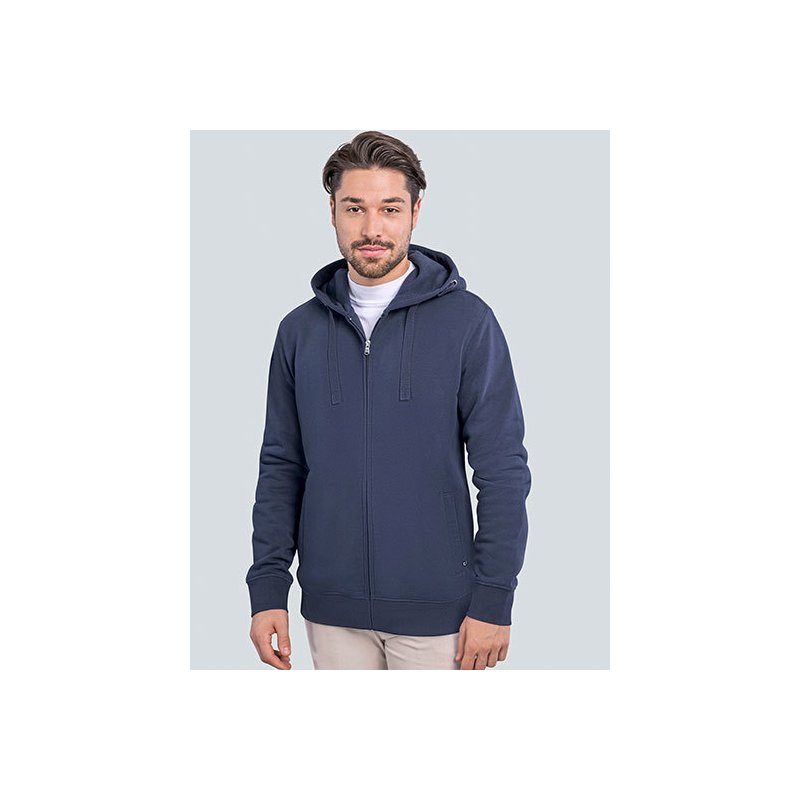 Premium Zip-Hoodie Herr med eget tryck (upp till 6XL)
