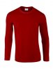Softstyle Adult Long Sleeve T-Shirt med eget tryck, röd – Gildan