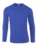 Softstyle Adult Long Sleeve T-Shirt med eget tryck, kungsblå – Gildan