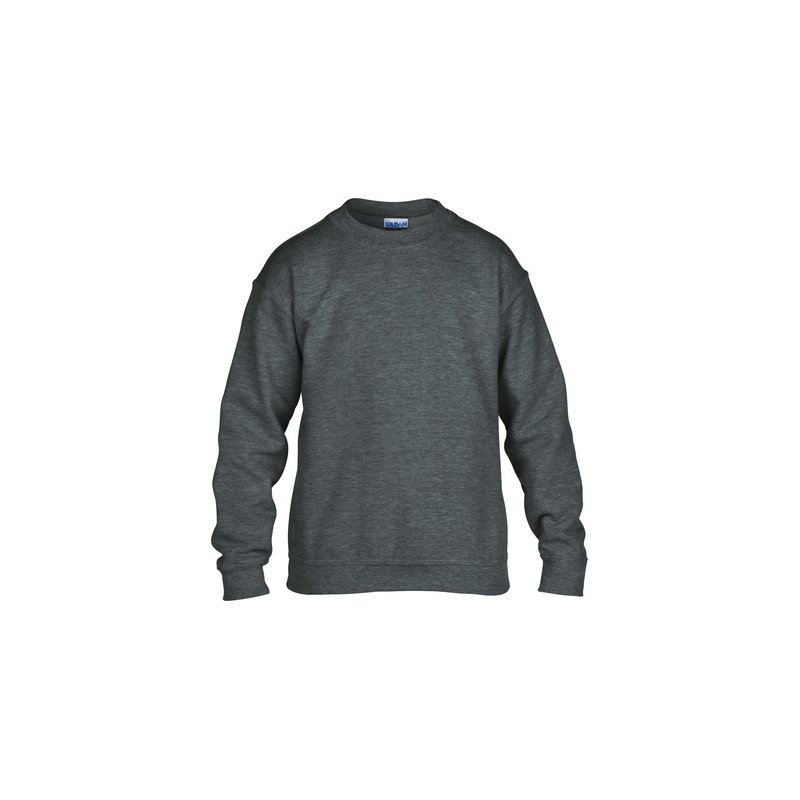 Mörkgråmelerad Sweatshirt Barn med eget tryck Mörkgråmelerad Sweatshirt Barn med eget tryck