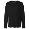 Ekologisk Fairtrade Långärmad T-shirt Herr - Black