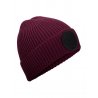Circular Fashion Patch Beanie - Burgundy