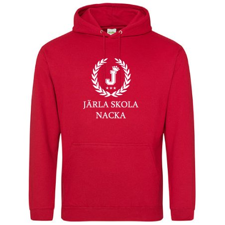Skoltröja Järla Hoodie Röd