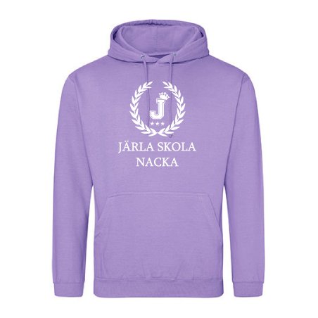 Skoltröja Järla Hoodie Lila Lavendel