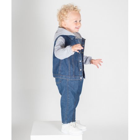 Hoodie Jeansjacka Barn