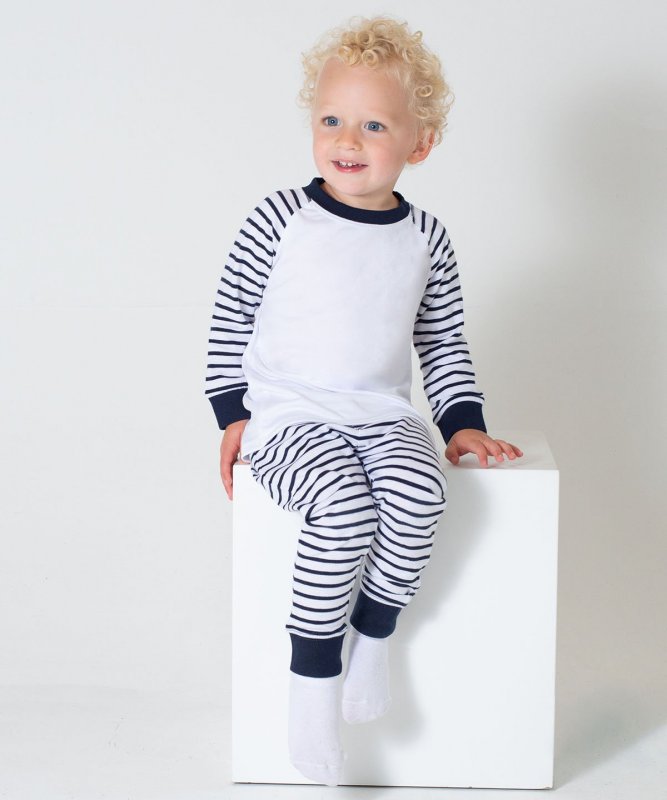 Randig Pyjamas Barn med eget tryck – Larkwood