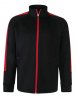 Tracksuit Top Kids med eget tryck, black red – Finden + Hales