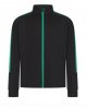 Tracksuit Top Kids med eget tryck, black/emerald – Finden + Hales