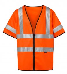 135 Vest Reflex med eget tryck, fluorescent yellow – Top Swede