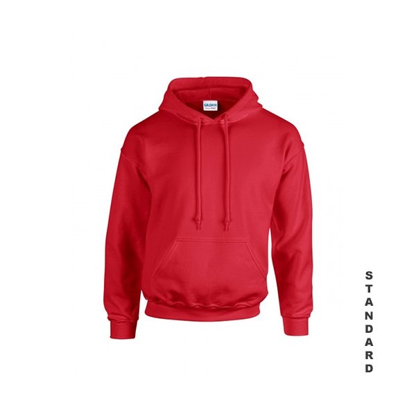 Röd hoodie med eget tryck