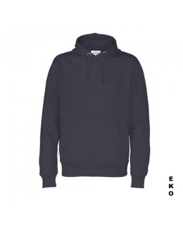 Marinblå hoodie med eget tryck