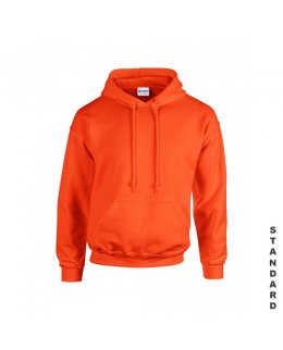 Orange hoodie med eget tryck