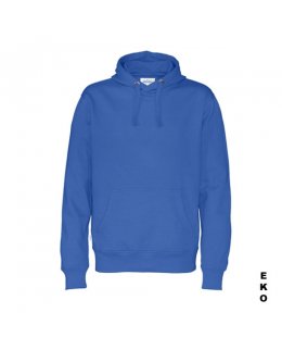 Kungsblå hoodie med eget tryck