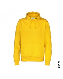 Gul hoodie med eget tryck