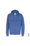 Kungsblå zip hoodie med eget tryck