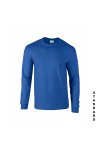 Kungsblå långärmad t-shirt med eget tryck