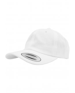 Vit Yupoong Dad Hat med egen brodyr