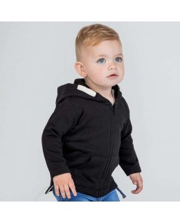 Baby zip-hoodie med eget tryck